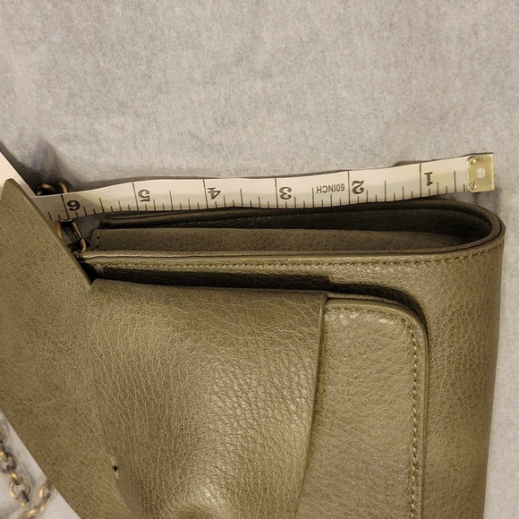 Anthropologie Olive Green Clutch with Bow Detail - Picture 10 of 15